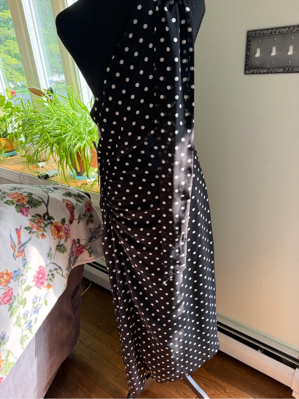 RACHEL Rachel Roy Black and White Polka Dot Dress - Picture 2 of 5